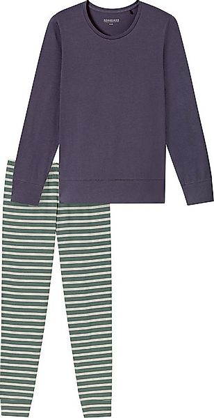 Schiesser Pyjama Damen-Schlafanzug Single-Jersey Streifen: Hose, gestrickte günstig online kaufen