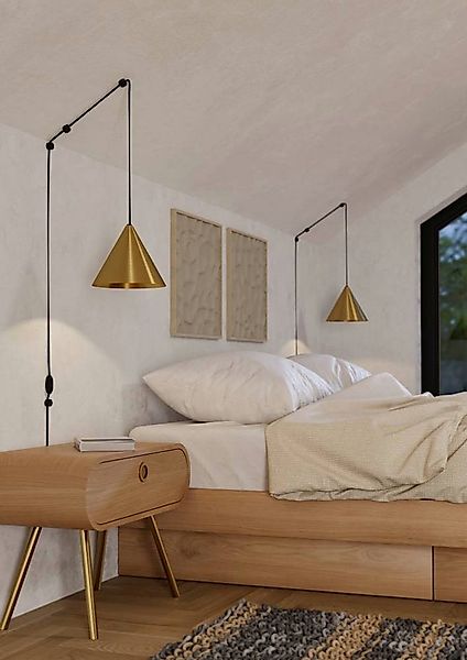 EGLO Hängeleuchte NARICES Pendellampe, Stahl, E27, IP20, Wohnzimmerlampe, H günstig online kaufen