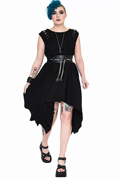 Jawbreaker Midikleid Vampire Midi Dress Gothbottom Zipfelsaum günstig online kaufen