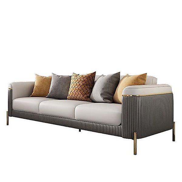 JVmoebel Sofa Sofa 3 Sitzer Sofas Couch Polster Garnitur Stoff Leder Modern günstig online kaufen