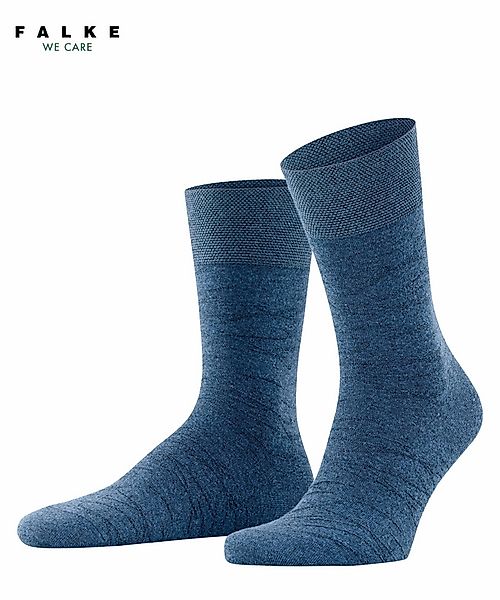 FALKE Sensitive Plant Soft Herren Socken, 43-46, Blau, Baumwolle, 12440-674 günstig online kaufen