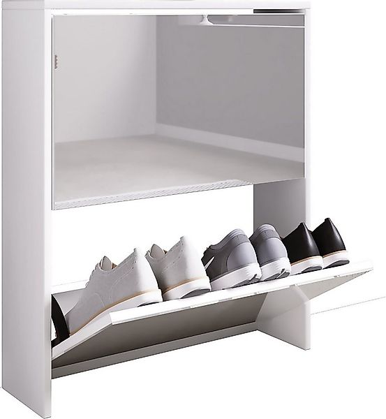 VCM Schuhschrank Holz Schuhschrank Schuhkipper Spiegel Stido L günstig online kaufen