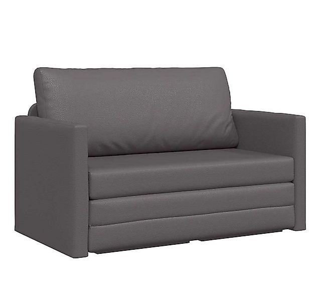 vidaXL Sofa Schlafsofa Grau 124 x 71 x 78 cm Kunstleder, 1 Teile günstig online kaufen