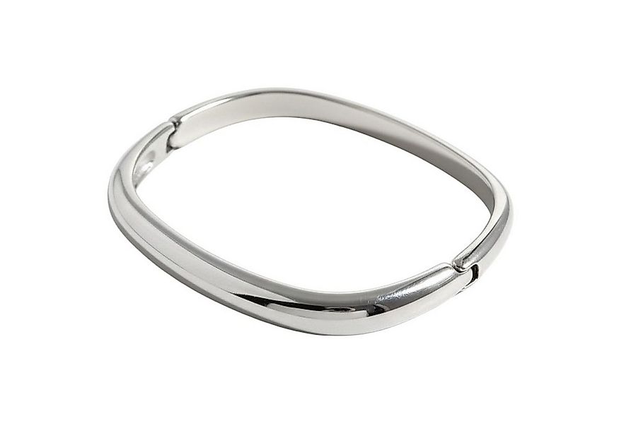 KARMA Armreif Damen Silber Edelstahl 6 cm modernes Design wasserfest antial günstig online kaufen