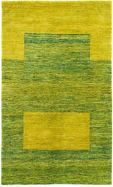 morgenland Wollteppich »Loribaft Teppich handgeknüpft grün«, rechteckig günstig online kaufen