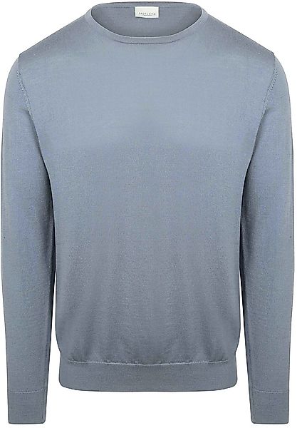 Profuomo Pullover Merinowolle Blau - Größe L günstig online kaufen