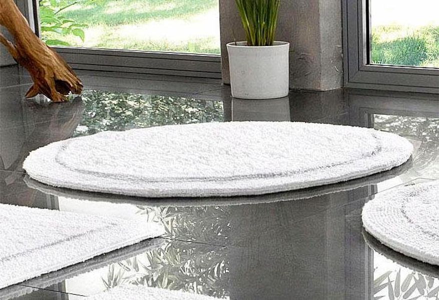 my home Badematte "Kapra, Badvorleger, Badezimmer Teppich" Höhe 14 mm beids günstig online kaufen