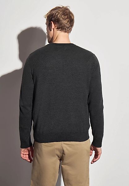 STREET ONE MEN Strickpullover, aus reiner Baumwolle günstig online kaufen