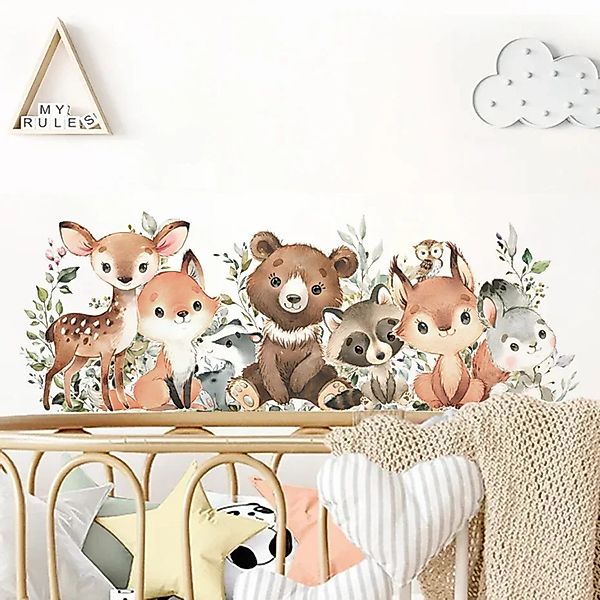 Montegoni Wandtattoo Wandsticker Kinder Tier Wandsticker, günstig online kaufen