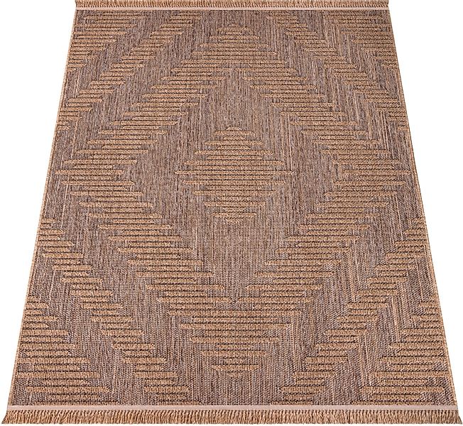 Paco Home Teppich "Cologne 494" rechteckig 11 mm Höhe Flachgewebe, meliert, günstig online kaufen