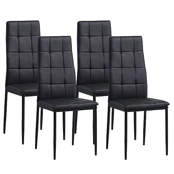 Albatros Esszimmerstühle RIMINI 4er SET Schwarz günstig online kaufen