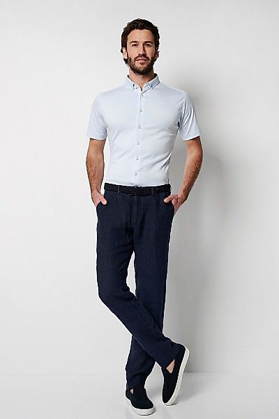 DESOTO Kurzarmhemd "Casual Modern BD 1/2", Mit Rundhalsausschnitt günstig online kaufen