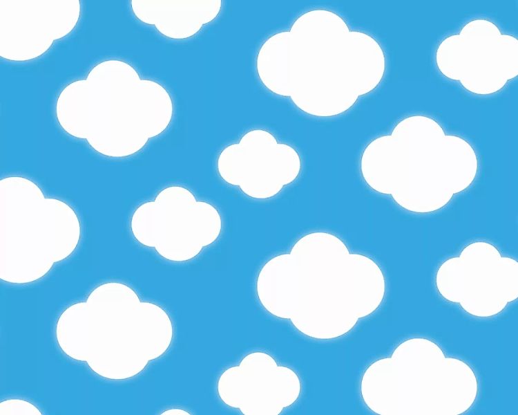 Fototapete "Wolken blau" 6,00x2,50 m / Glattvlies Perlmutt günstig online kaufen
