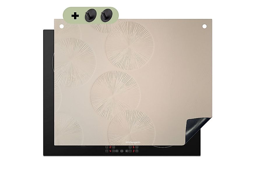 KitchenYeah Küchenrückwand Japandi - Beige - Modern, (1-tlg), Herdabdeckpla günstig online kaufen