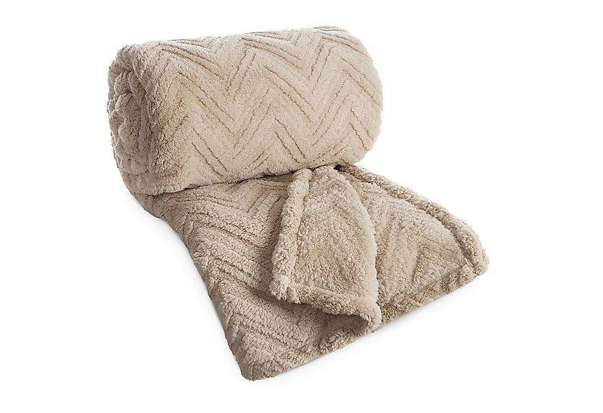 Wohndecke HYGGE Kuscheldecke mit Fischgrät-Struktur, Design91, Waffelmuster günstig online kaufen
