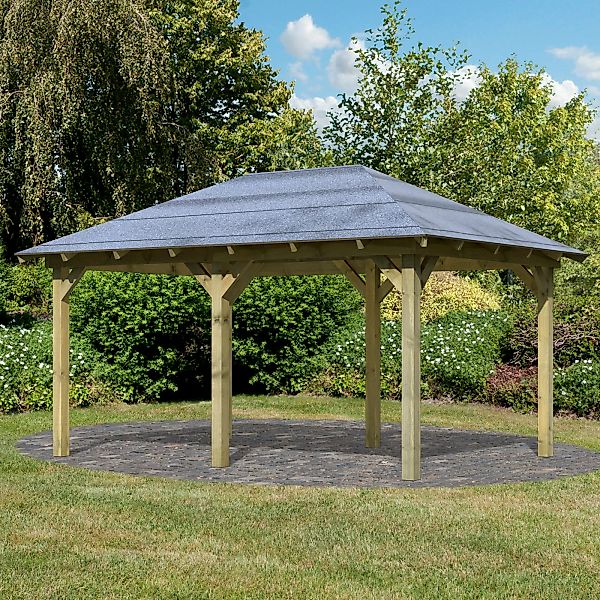 CHILLROI Woodfeeling Garten Pavillon Luxmburg 1 Kesseldruckimprägniertes Ho günstig online kaufen