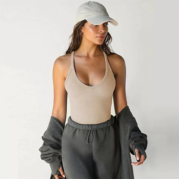RUZU UG Anzugweste Sexy Slim-Fit-Bottom-Shirt für Damen im Frühling und Som günstig online kaufen