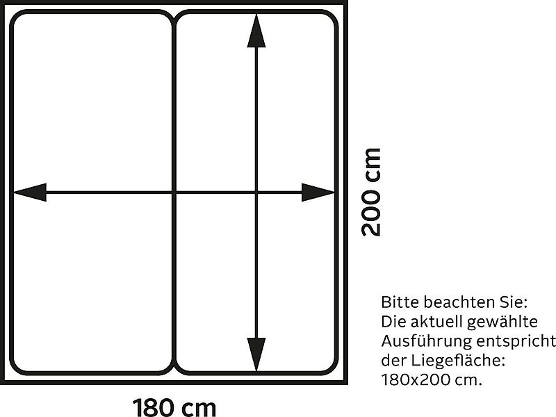 Westfalia Schlafkomfort Boxspringbett, inkl. Kaltschaum-Topper günstig online kaufen