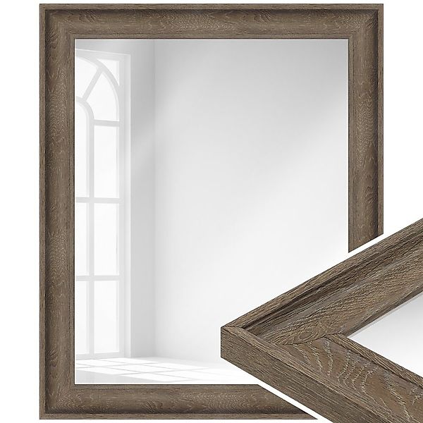 WANDStyle Wandspiegel H230, Braun, aus Kunststoff günstig online kaufen