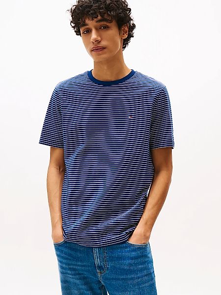 Tommy Hilfiger T-Shirt "ESSENTIAL REGULAR FIT SOLID mit Stickerei" unifarbe günstig online kaufen