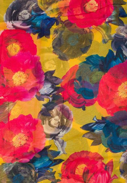 styleBREAKER Loop Loop mit Blumen Muster, günstig online kaufen