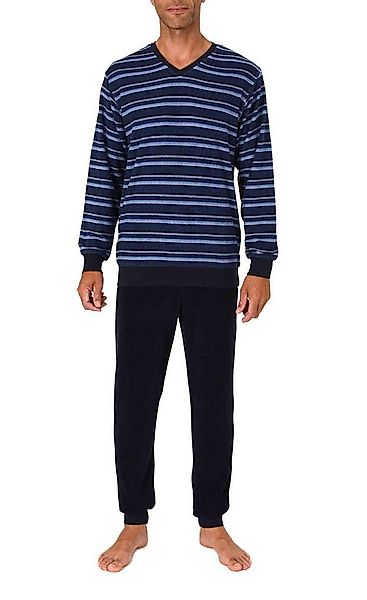 Normann Pyjama Normann Herren Frottee Schlafanzug gestreift – auch in Überg günstig online kaufen