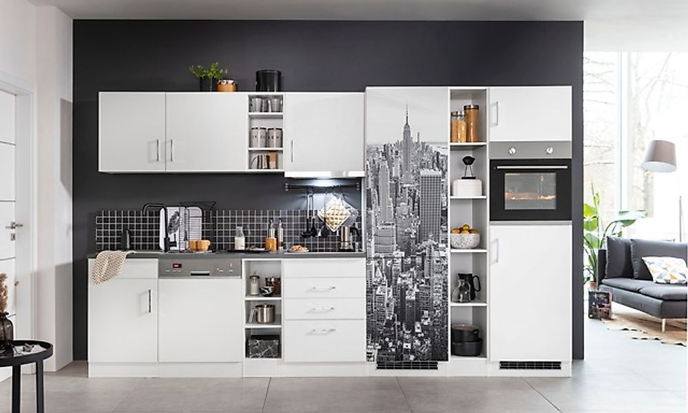 KOCHSTATION Küchenzeile »KS-Paris – Küchen mit einzigartigen Fotomotiven au günstig online kaufen