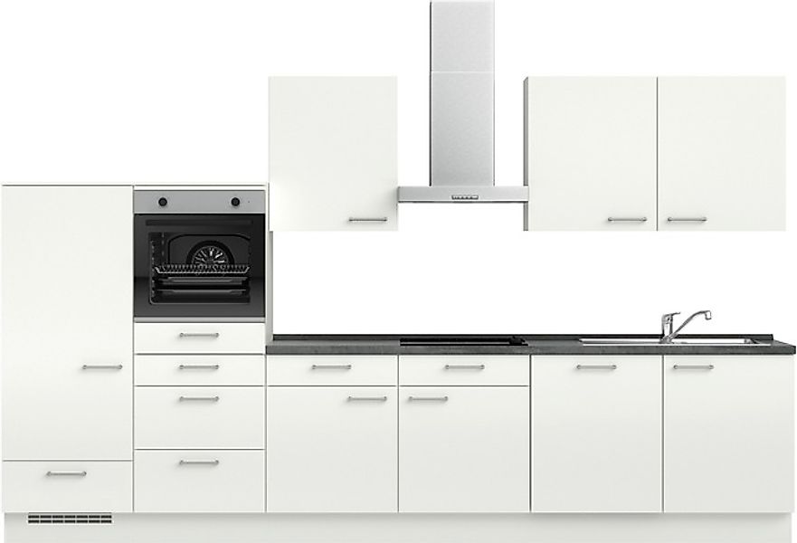 nobilia® Küchenzeile »"Laser I", Ausrichtung wählbar, Breite 360 cm« vormon günstig online kaufen