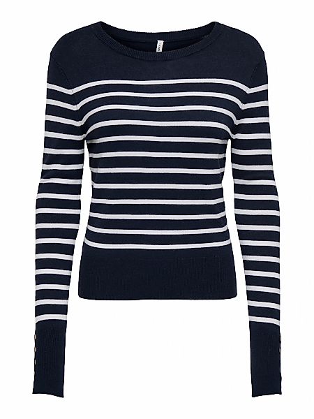 ONLY CARMAKOMA Strickpullover "CARVIVIA LIFE LS BUTTON DETAIL O-NECK" günstig online kaufen