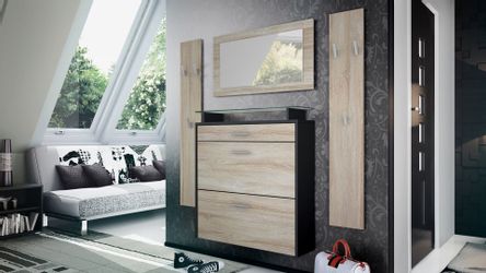 Vladon Garderoben-Set Malea, (Garderobenset bestehend aus günstig online kaufen