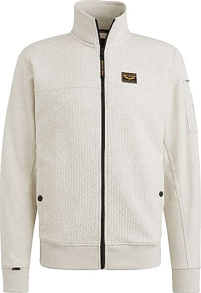 PME Legend Strickjacke Jacquard Interlock Greige - Größe XXL günstig online kaufen