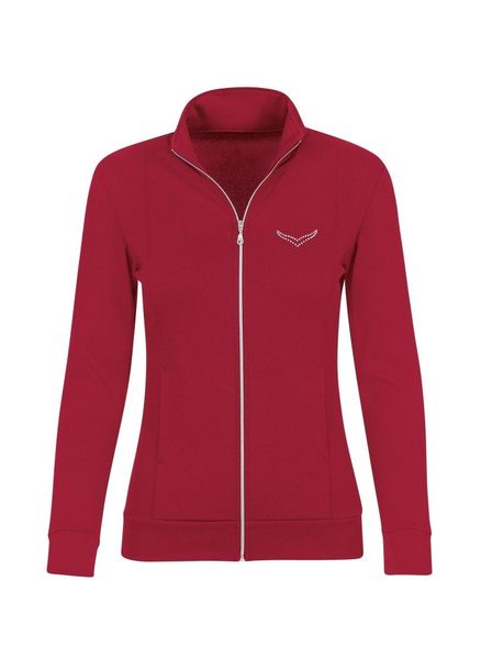 Trigema Sweatjacke "TRIGEMA Jacke veredelt mit Kristallsteinen" 1 Stk. tlg. günstig online kaufen