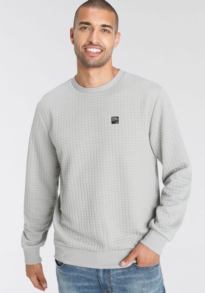 AJC Sweatshirt schmal geschnitten, unifarben, Rundhalsausschnitt günstig online kaufen