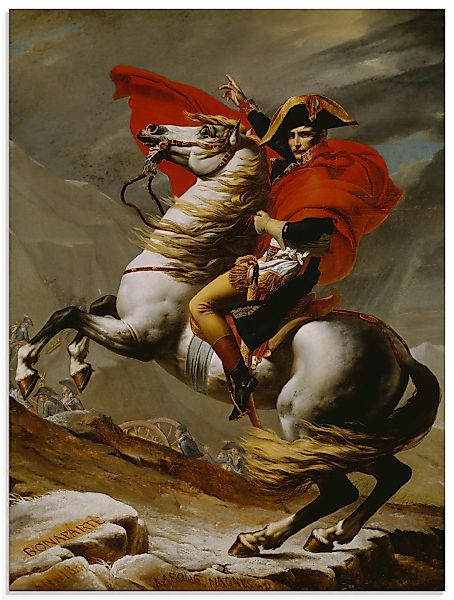 Artland Glasbild "Napoleon bei der Überquerung der Alpen." Menschen 1 Stk. günstig online kaufen