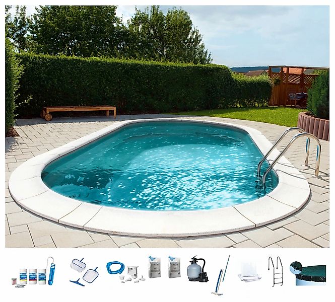 my POOL BWT Ovalpool "PREMIUM mit grauer Innenfolie" Höhe 150 cm, in versch günstig online kaufen