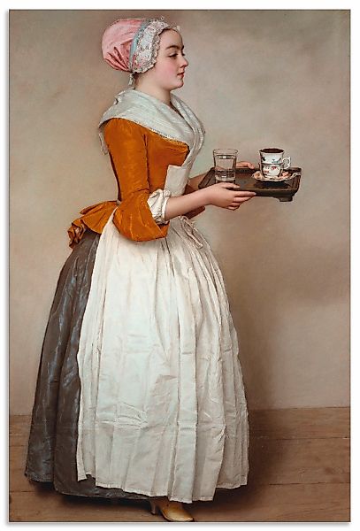 Artland Wandbild "Das Schokoladenmädchen. Um 1744/45" Frau 1 Stk. tlg. als günstig online kaufen