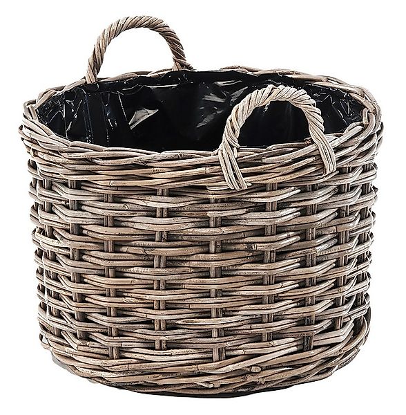 Kobolo Pflanzkübel Pflanzkorb ZELENA Rattan mit Folie ausgeschlagen (1 Stüc günstig online kaufen