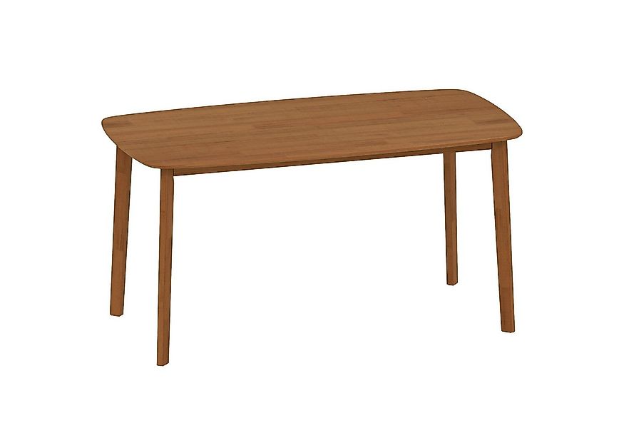 furnicato Esstisch Landhausstil 150x80 cm Braun lackiert Holz (1-St) günstig online kaufen