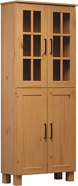 welltime Hochschrank "Ulea" 1 Stk. tlg. Breiter Badschrank aus Massivholz - günstig online kaufen