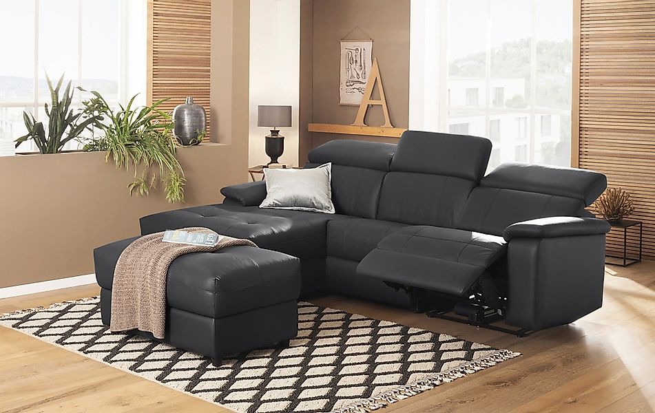 Home affaire Ecksofa »Binado, L-Form,«, mit manueller oder elektrischer Rel günstig online kaufen