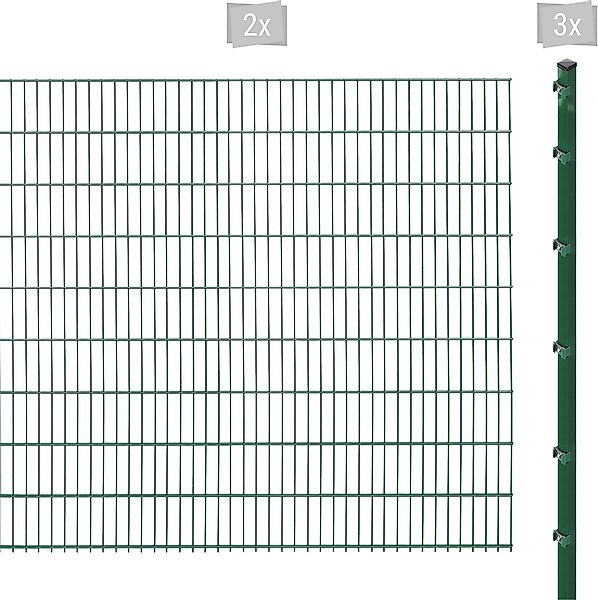 Arvotec Doppelstabmattenzaun "ESSENTIAL 183 zum Einbetonieren" Zaunhöhe 183 günstig online kaufen