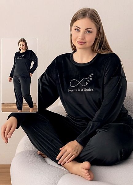 fashionshowcase Schlafanzug Damen Hausanzug aus Samt günstig online kaufen