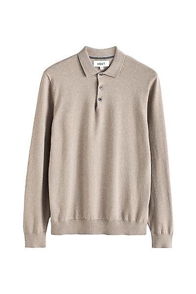 Next Langarm-Poloshirt Langärmeliges Regular Fit Poloshirt günstig online kaufen
