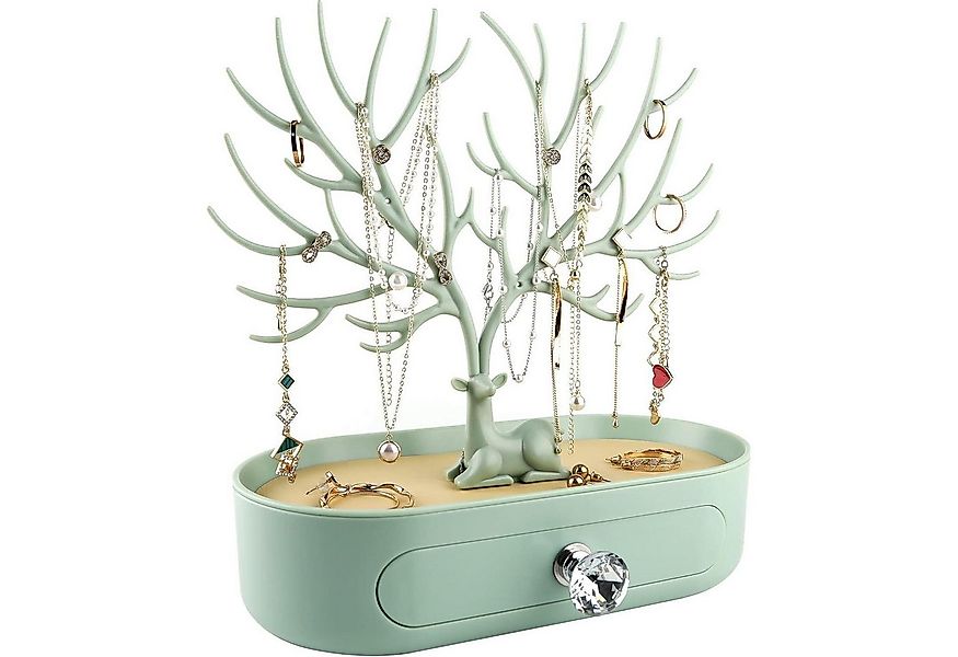 LuxusKollektion Ohrring und Ketten Set Geweih Schmuckständer mit Schublade günstig online kaufen