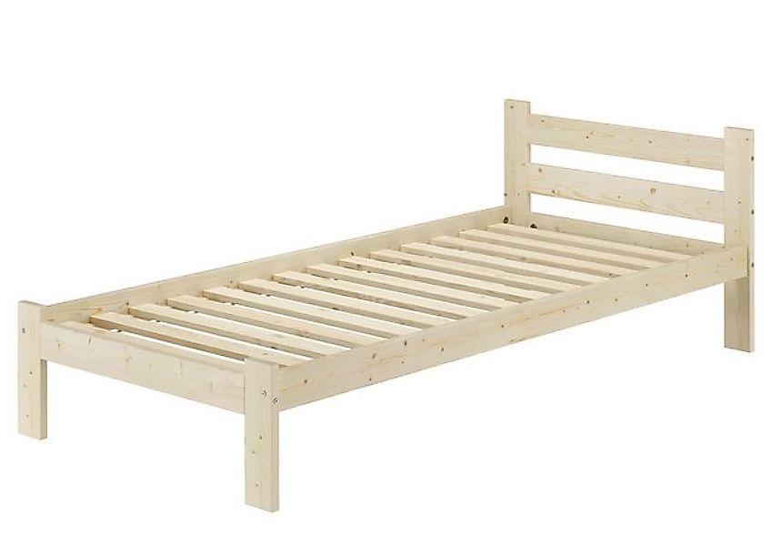 ERST-HOLZ Bett Unbehandeltes Holzbett Futonbett 90 x 200 Fichte, Fichteunbe günstig online kaufen