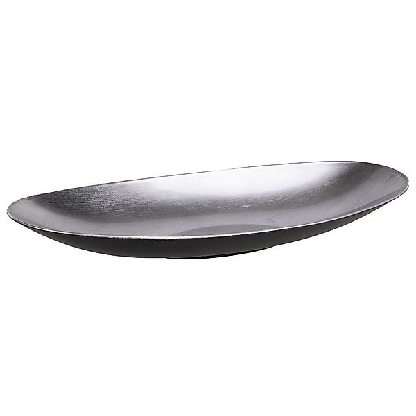 HBX Dekoteller Dekoschale oval - silber günstig online kaufen