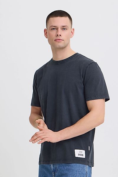 Blend Rundhalsshirt "BHKeelan" Basic T-Shirt mit Patch günstig online kaufen