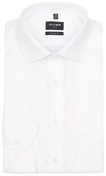 OLYMP Baumwolle Hemd Luxor Weiß - Größe 46 günstig online kaufen