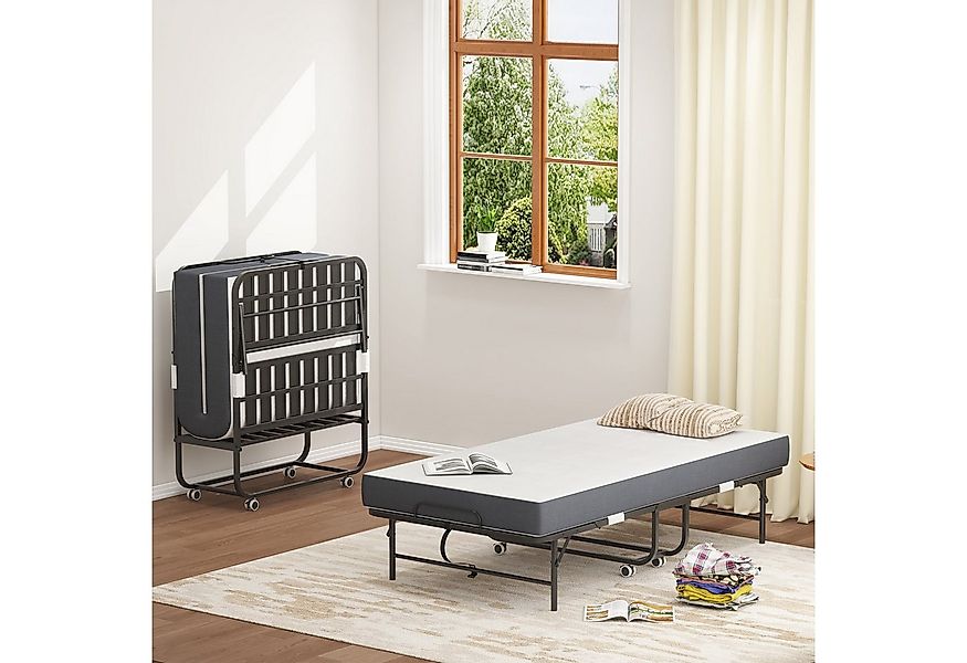 bizoemade Klappbett Erwachsene Gäste-Rollbett Reisebett Metallbett, Memory- günstig online kaufen