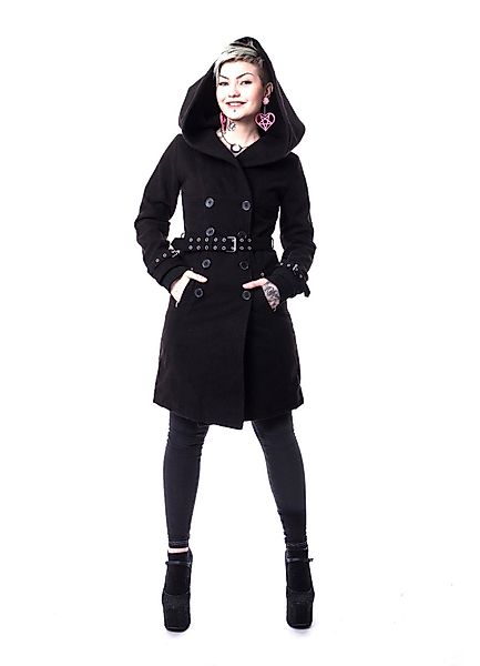 Vixxsin Wintermantel Decay Coat Schwarz Punk günstig online kaufen